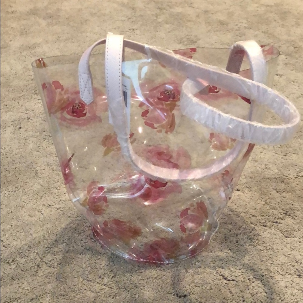 Clear bucket bag